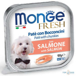 Monge 100gr Fresh Pate&Chunk Lazac