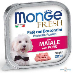Monge 100gr Fresh Pate&Chunk Sertés