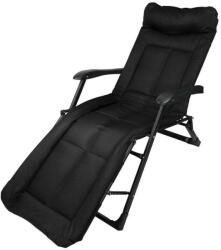 WMC TOOLS Șezlong pliant (negru) (FS-59780)