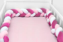 Scamp Plüss Fonott rácsvédő 180cm - Magenta-Rózsaszín-Fehér - babylion