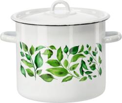 Chomik Oală Emailată 7 L 22 CM Albă Ficus Z/P *9266 (CH-EMA9266)
