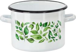 Chomik Oală Emailată 3 L 18 CM Alb Ficus *9174 (CH-EMA9174)