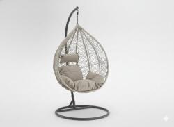 Chomik Scaun Suspendat Culoare Gri, Pernă - Gri, Cadru - Gri 118X107XD68CM *1012 (CH-FAT1012)