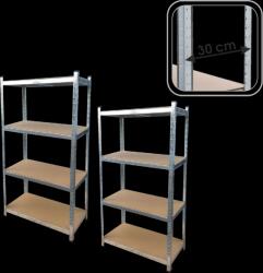 Chomik Set de două rafturi cu patru nivele 150 x 70 x 30 cm Capacitate suport: 150 kg *2165 (CH-GWI2165) Raft
