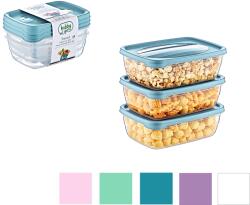 Hobby Life Set de 3 recipiente dreptunghiulare Trend Box 0, 3L *8854 (CH-HOB021014)