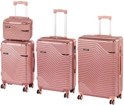 Leziter TraveLux Urban XXIV gurulós bőrönd szett lazacrózsaszín (LTRUBS-XXIV-LR) - geminiduo