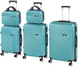 Leziter TraveLux Pro gurulós bőrönd szett lagúnakék (LTRPBS-LK) - geminiduo