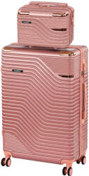 Leziter TraveLux Urban V gurulós bőrönd szett lazacrózsaszín (LTRUBS-V-LR) - geminiduo