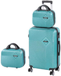 Leziter TraveLux Pro X gurulós bőrönd szett lagúnakék (LTRPBS-XIII-LK) - geminiduo