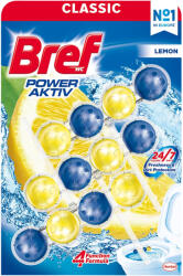 Bref Power Aktiv WC illatosító citrom illattal (3x50 g) - 150 g