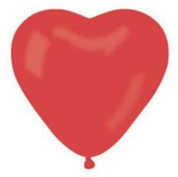  Léggömb, 25 cm, szív alakú, piros (PT0337) - webpapir