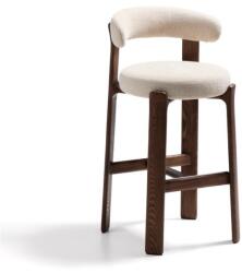 Kave Home Bézs-sötét natúr színű kőrisfa bárszék (ülésmagasság 75 cm) Granite - Kave Home - bonami - 151 527 Ft