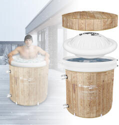 inSPORTline Hordozható edzőkád inSPORTline FrostZen Pro II WDL, tartós dupla héj, felső felfújható perem, 6 támasztóláb, 5 réteg szigetelés