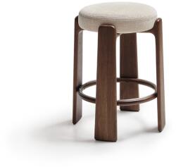 Kave Home Bézs-sötét natúr színű kőrisfa bárszék (ülésmagasság 65 cm) Granite - Kave Home