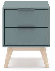 Marckeric Szürkészöld éjjeliszekrény Pisco - Marckeric