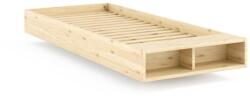 Karup Design Natúr színű borovi fenyő egyszemélyes ágy ágytámla nélkül, ágyráccsal 90x200 cm Merge - Karup