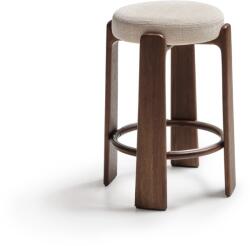 Kave Home Bézs-sötét natúr színű kőrisfa bárszék (ülésmagasság 75 cm) Granite - Kave Home - bonami - 133 700 Ft