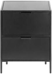 Kave Home Fekete acél éjjeliszekrény Shantay - Kave Home
