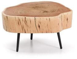 Kave Home Natúr színű kerek dohányzóasztal akácfa asztallappal 49x47 cm Tanive - Kave Home