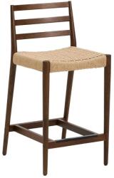 Kave Home Barna-natúr színű tölgyfa bárszék (ülésmagasság 65 cm) Analy - Kave Home