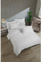 Mijolnir Fehér kétszemélyes damaszt ágyneműhuzat 200x200 cm Kareli - Mijolnir