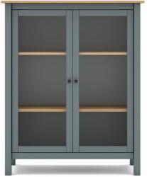 Marckeric Szürkészöld borovi fenyő tálalószekrény 90x110x40 cm Misti - Marckeric