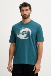 Guess pamut póló LOKNI - türkiz L