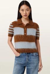 AllSaints pulóver gyapjúkeverékből CLEM - barna XS