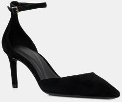 BOSS velúr magassarkú cipő Gracey - fekete Női 36 - answear - 85 990 Ft