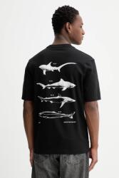 HUGO Blue t-shirt Nofishix - fekete XXL