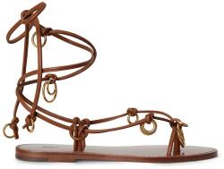 Ralph Lauren bőr szandál Rng Wrp Sandal - barna Női 41