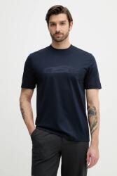 BOSS pamut póló C-Taut 242_AM - sötétkék M