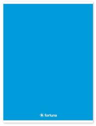 Fortuna Füzet vonalas FORTUNA Monocolor A/4 32 lapos 81-32 kék (01.02097) - tonerpiac