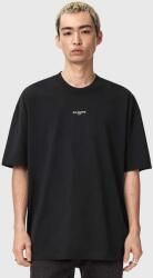 AllSaints pamut póló MIKRO - fekete S