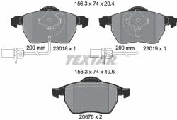 TEXTAR 2301802 Q+ set placute frana disc