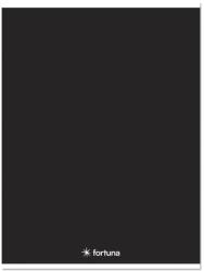 Fortuna Füzet kockás FORTUNA Monocolor A/5 32 lapos 27-32 fekete (01.08666) - tonerpiac