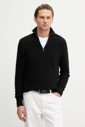 HUGO BOSS pamut pulóver H-Ulicio - fekete M