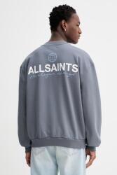 AllSaints pamut melegítőfelső EMBLEM - szürke L