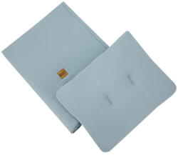 EKO Ágynemű szett 2 részes muszlin Blue 30x40 cm, 75x100 cm - vital24