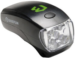 BikeFun Lucid elemes első lámpa, 5 LED, fekete