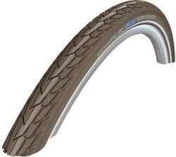 Schwalbe Road Cruiser HS484 28x1, 6 (42-622) külső gumi, defektvédett (K-Guard), reflexcsíkos, Twin-Skin, SBC Compound, 50TPI, 705g, kávé színű