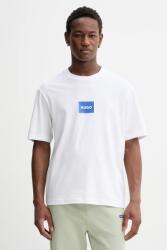 HUGO Blue pamut póló Nayonix - fehér XS