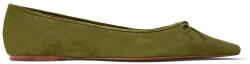 Ralph Lauren velúr balerina Pnt Ballet Flat - zöld Női 37