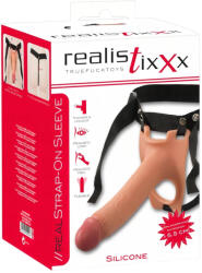 Realistixxx felcsatolható üreges dildó + 5, 5 cm-es hosszabbítás
