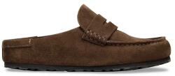 Birkenstock papucs velúrból Naples - barna Férfi 40