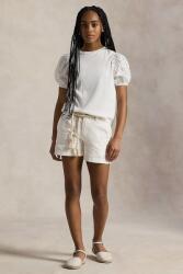 Ralph Lauren gyerek pamut rövidnadrág - fehér 144-147