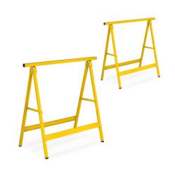 Relaxdays Set banc de lucru 2 piese, galben (10134162)