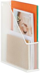 Relaxdays Suport de dosare vertical, design tip plasă (10133417)