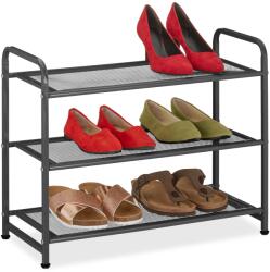 Relaxdays Suport pentru pantofi din metal negru (10134186) Pantofar