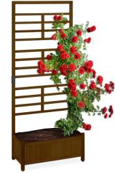 Relaxdays Jardinieră cu perete cu spalier maro (10133909)